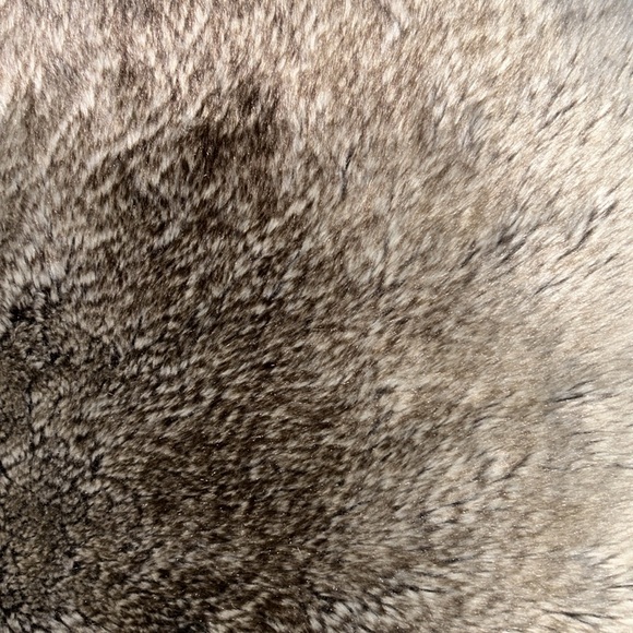 Brown fur throw pillows from WEST ELM - Picture 3 of 4